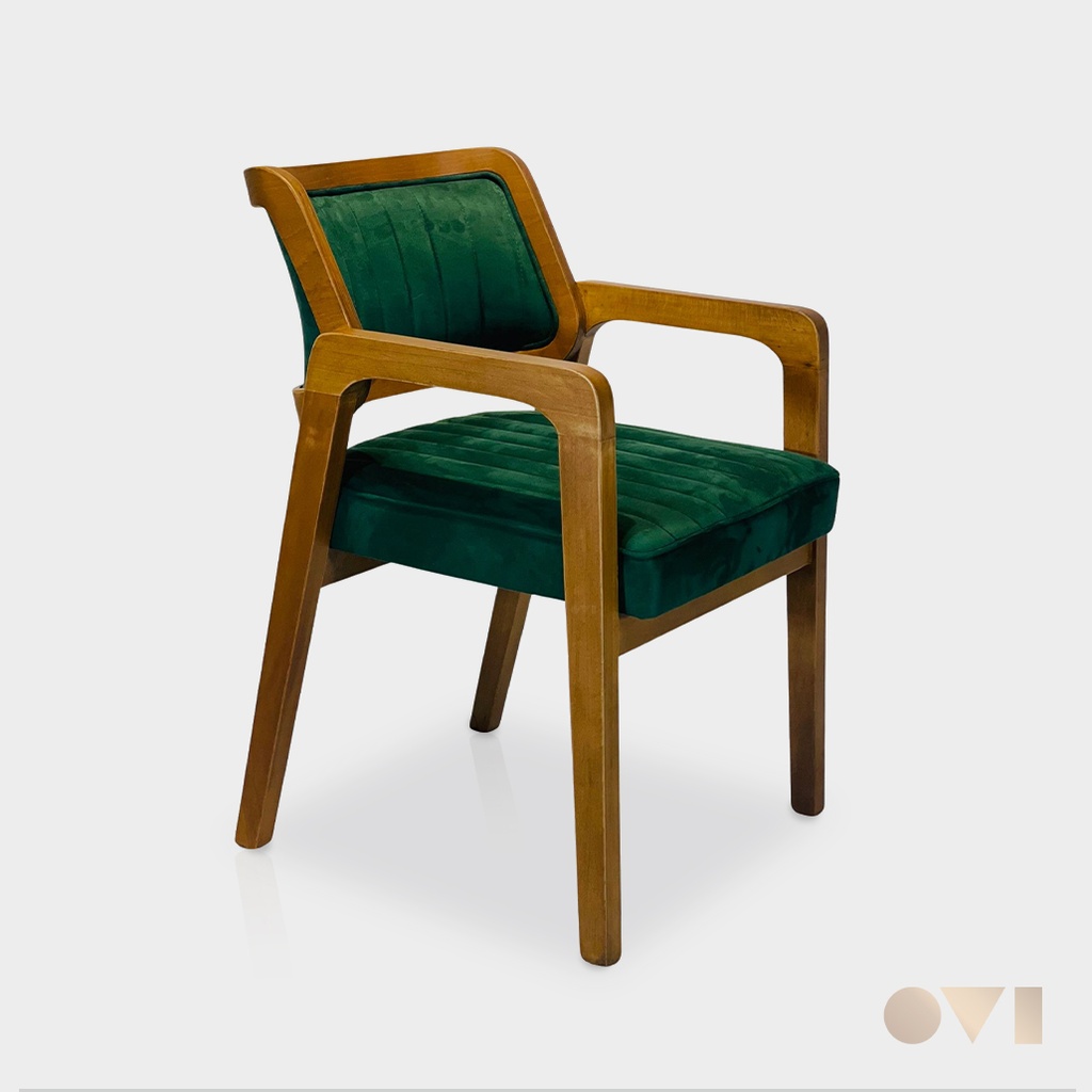 TRAMO | CAFE FABRIC WOODEN
 ARMCHAIR
