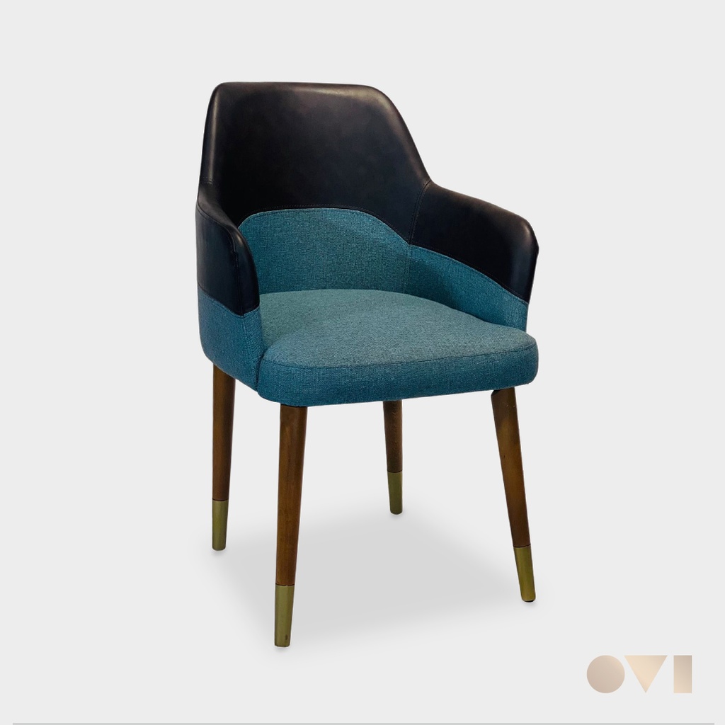 BELLONA | CAFE MIXED MATERIAL WOODEN CHAIR
