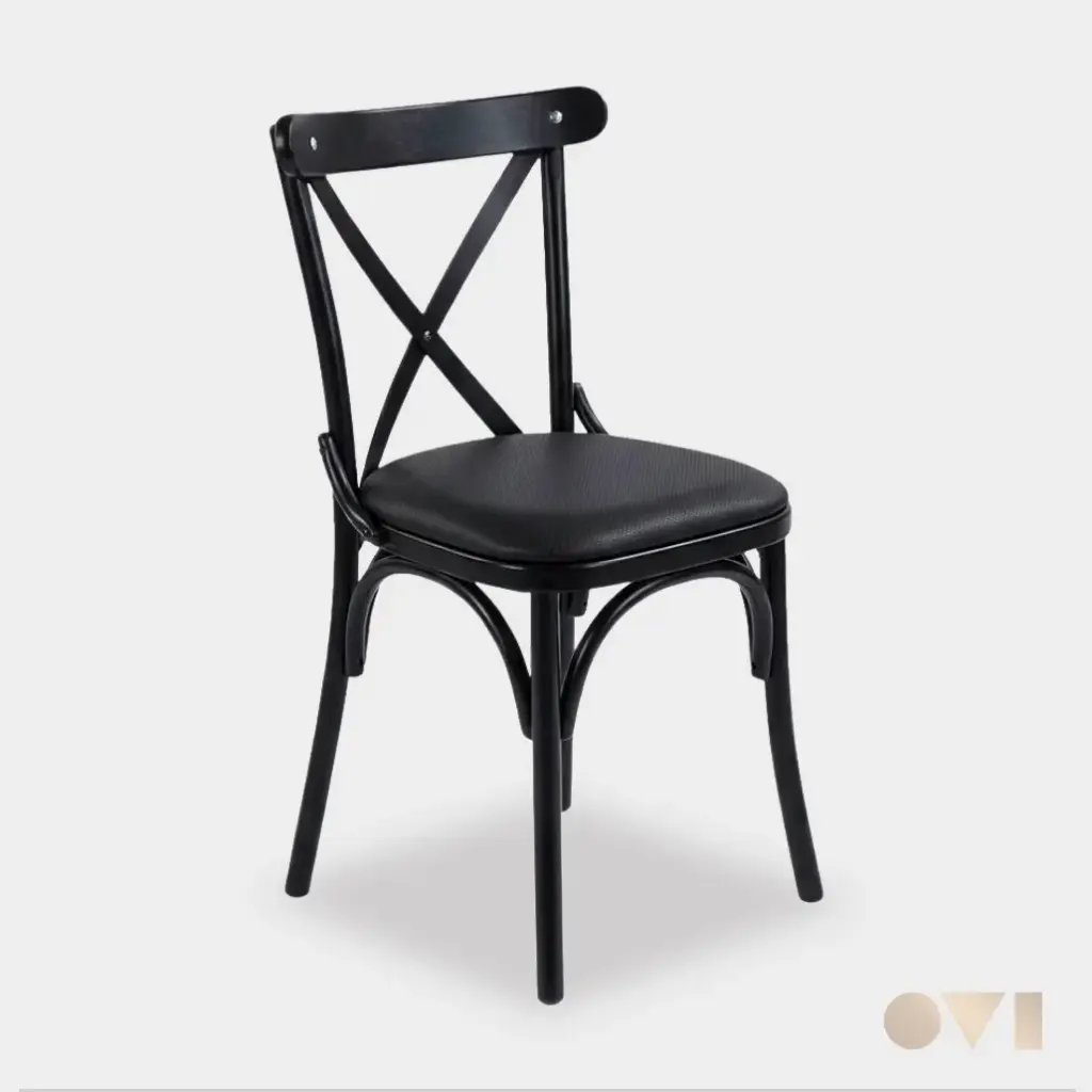 FREX4 | RESTAURANT PLASTIC BACK METAL FRAME PADDED CHAIR
