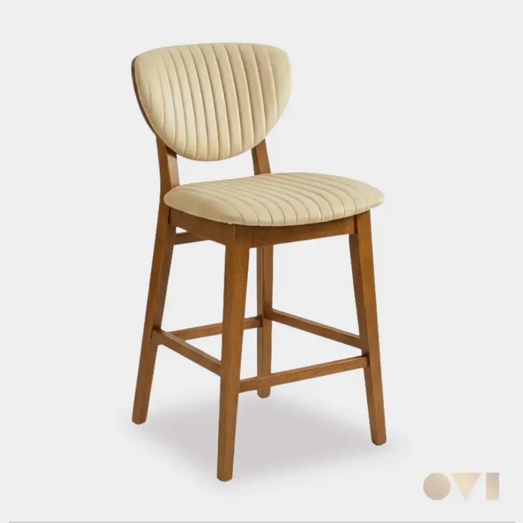 DAXI5 | RESTAURANT LEATHER WOODEN
 BAR STOOL