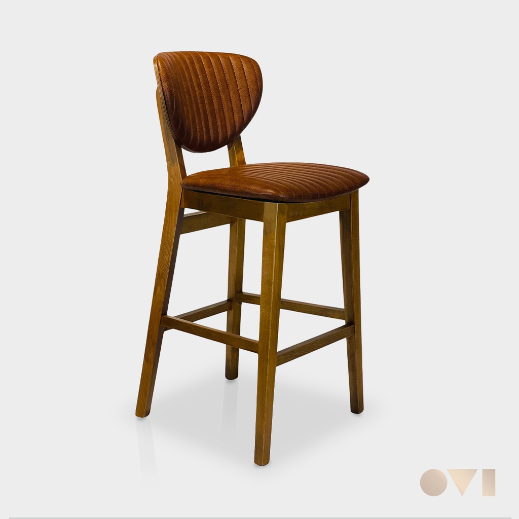 DAXI | RESTAURANT LEATHER WOODEN
 BAR STOOL