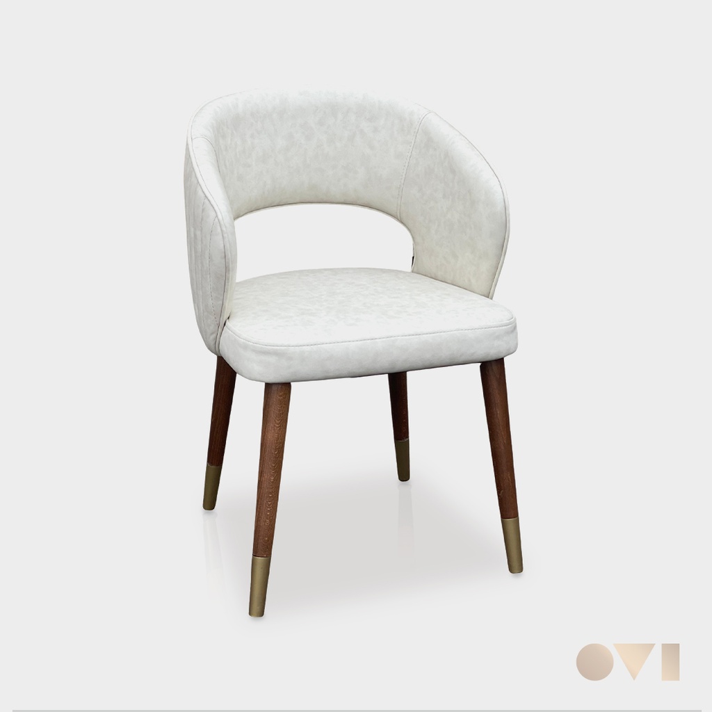 CURVO | DINING UPHOLSTERED WOODEN CHAIR