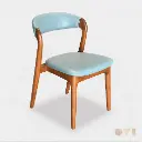 LUNO | Modern Upholstered Wooden Dining Chair