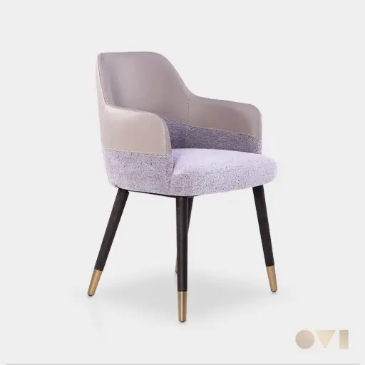 BELLONA | CAFE MIXED MATERIAL WOODEN CHAIR