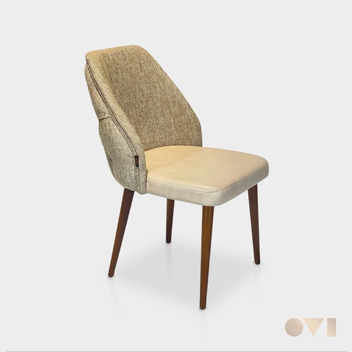SIVRA | DINING FABRIC WOODEN
 CHAIR