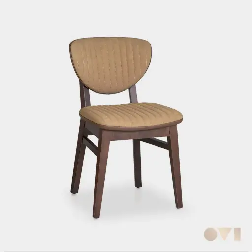 DAXI | INDOOR UPHOLSTERED WOODEN CHAIR