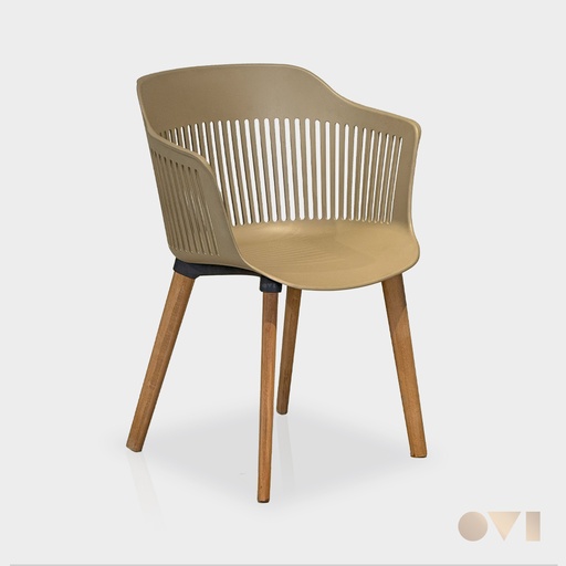 AERIS | PLASTIC WOODEN PATIO CHAIR