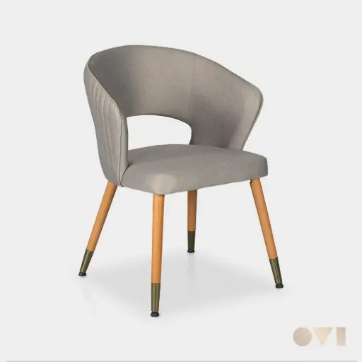 CURVO | DINING UPHOLSTERED WOODEN CHAIR