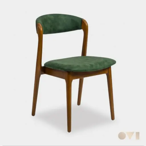 [LNO01-ca] LUNO | Modern Upholstered Wooden Dining Chair