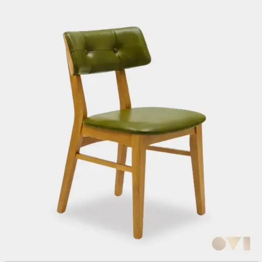 [MIL01-ca] MILOS | Modern Upholstered Wooden Dining Chair
